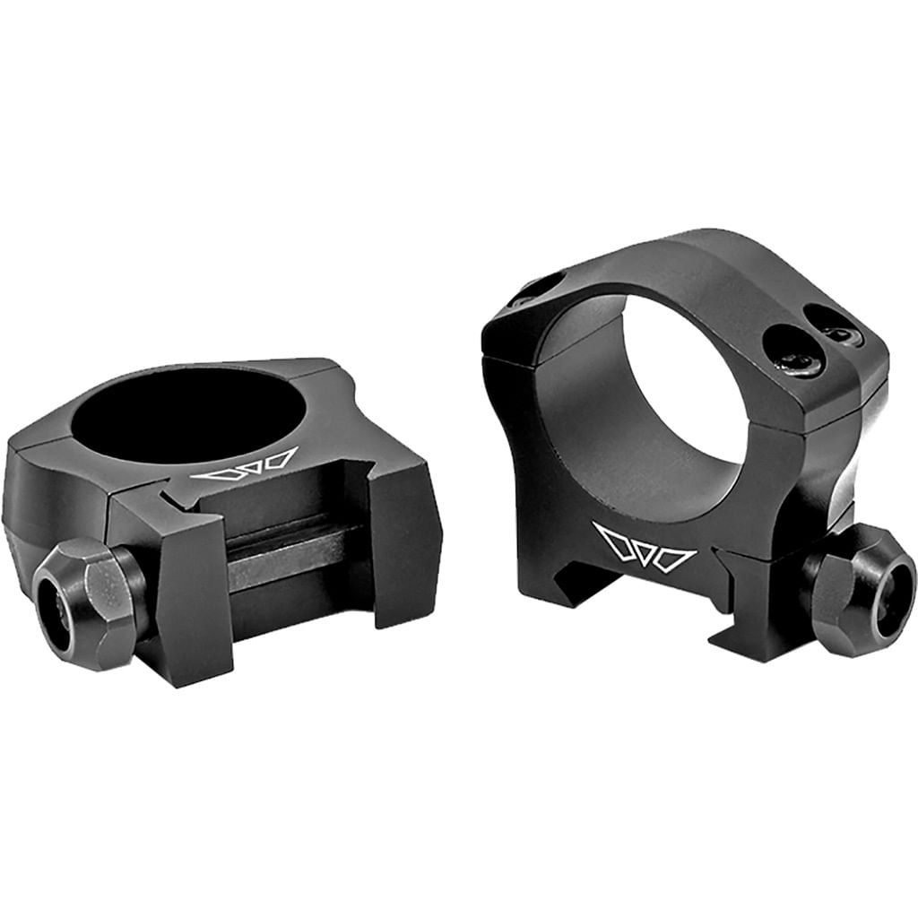 Warne Mountain Tech Scope Rings Matte Black 1 in. High