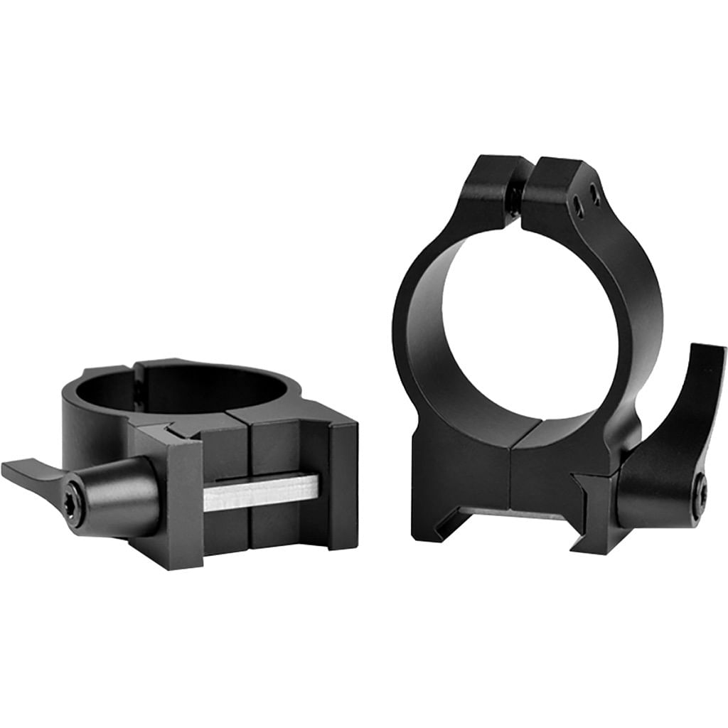 Warne Maxima Vertical Quick Detach Scope Rings Matte Black 30mm Medium