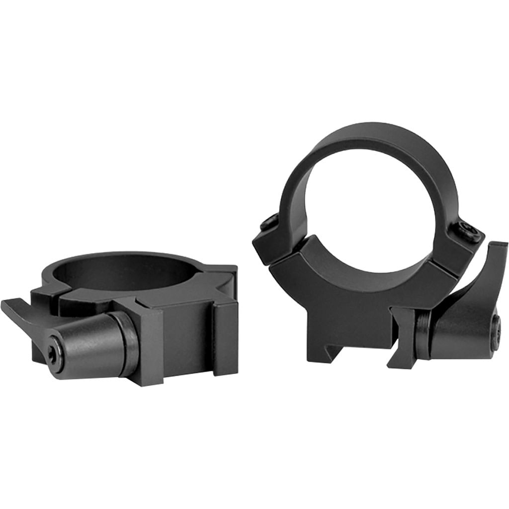 Warne Maxima Horizontal QD Rimfire Scope Rings 3/8 Dovetail Matte Black 1 in. Medium