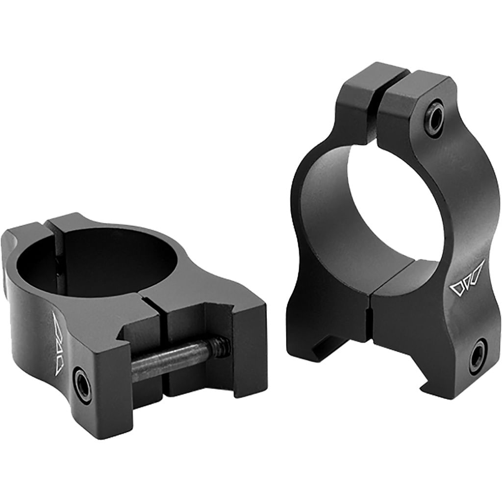 Warne Vapor Aluminum Scope Rings Matte Black 1 in. Medium