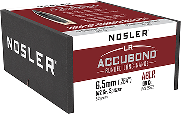 Nosler AccuBond Long Range Bullets 6.5mm 142 gr. Spitzer Point 100 pk.