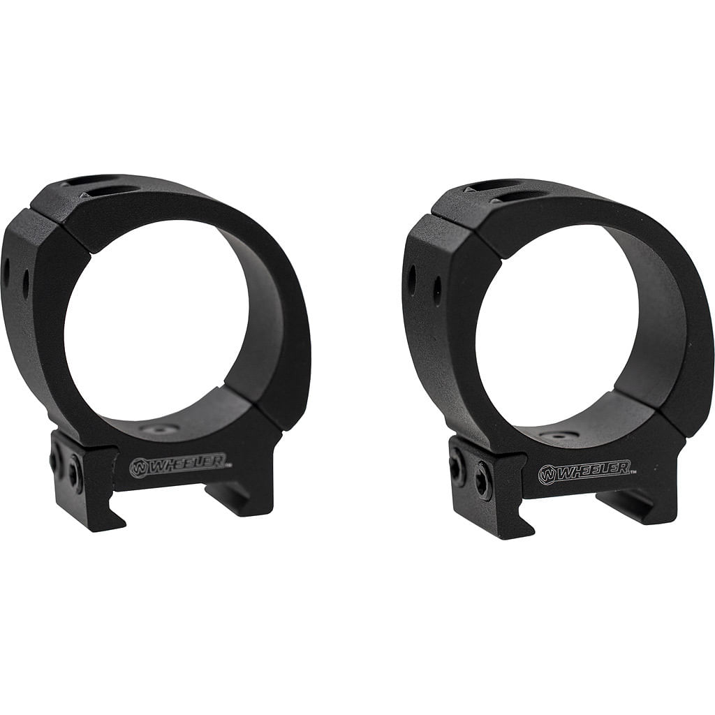 Wheeler Sport Scope Rings Black 1 in. Low