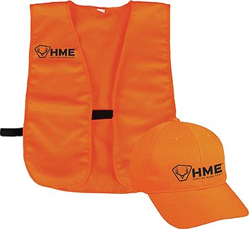 HME Orange Vest & Hat Combo One Size