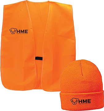 HME Orange Vest & Beanie Combo One Size