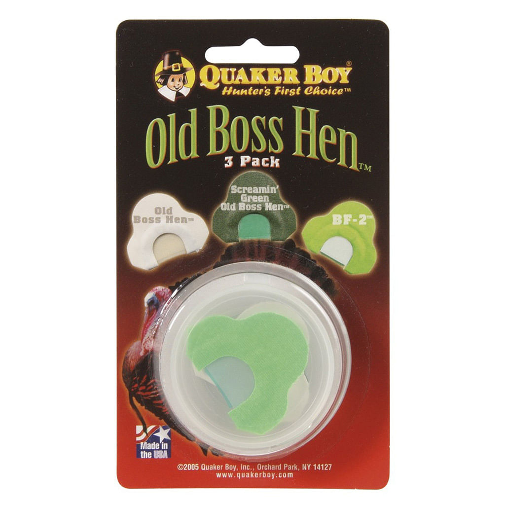 Quaker Boy Old Boss Hen Turkey Call 3 pk.