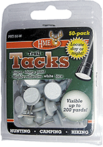 HME Plastic Reflective Tacks White 50 pk.