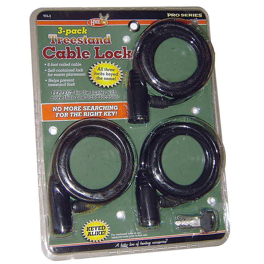 HME Treestand Cable Locks 3 pk.