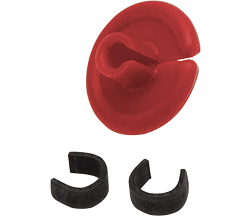 October Mountain String Love 2.0 Kisser Button Red 1 pk