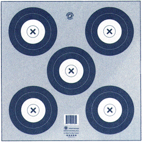 Maple Leaf Target Face NFAA Indoor 5-Spot 100 pk.