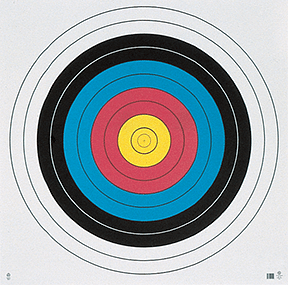 Maple Leaf Target Face FITA 10-Ring 40 cm. 100 pk.