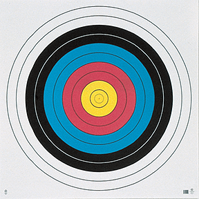 Maple Leaf Target Face FITA 10-Ring 60 cm. 25 pk.