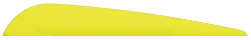 Bohning Bronco Vanes Neon Yellow 4 in. 100 pk.