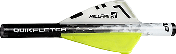 NAP Quikfletch Hellfire White/Yellow/Yellow 2 in. 6 pk