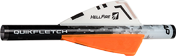 NAP Quikfletch Hellfire White/Orange/Orange 2 in. 6 pk