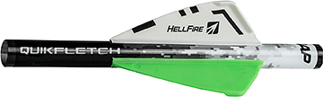 NAP Quikfletch Hellfire White/Green/Green 2 in. 6 pk