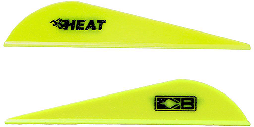 Bohning Heat Vanes Neon Yellow 36 pk.