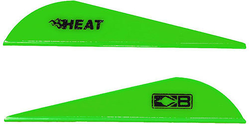 Bohning Heat Vanes Neon Green 36 pk.