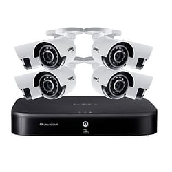 Category: Dropship Safety Equipment, SKU #LORDK18288CAE, Title: Lorex DK182-88CAE 4K Ultra HD 8-Channel Security System with 2 TB DVR and Eight 4K Ultra HD Color Night Vision Bullet Cameras with Smart Home Voice Control