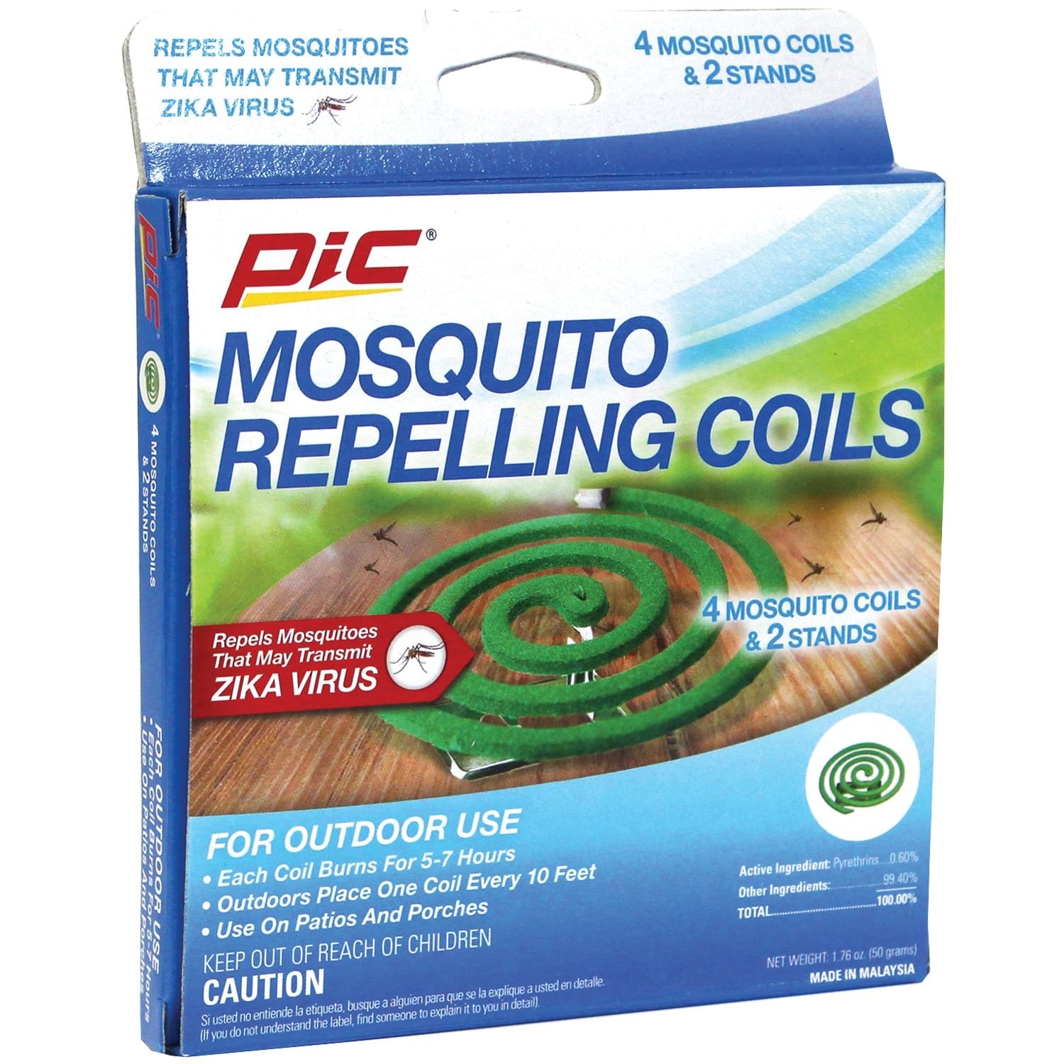 PIC C412 Mosquito Repellent Coils 4 pk