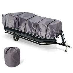 Category: Dropship Outdoors, SKU #PYRPCVHP661, Title: Pyle PCVHP661 Armor Shield Trailer Pontoon Boat Cover