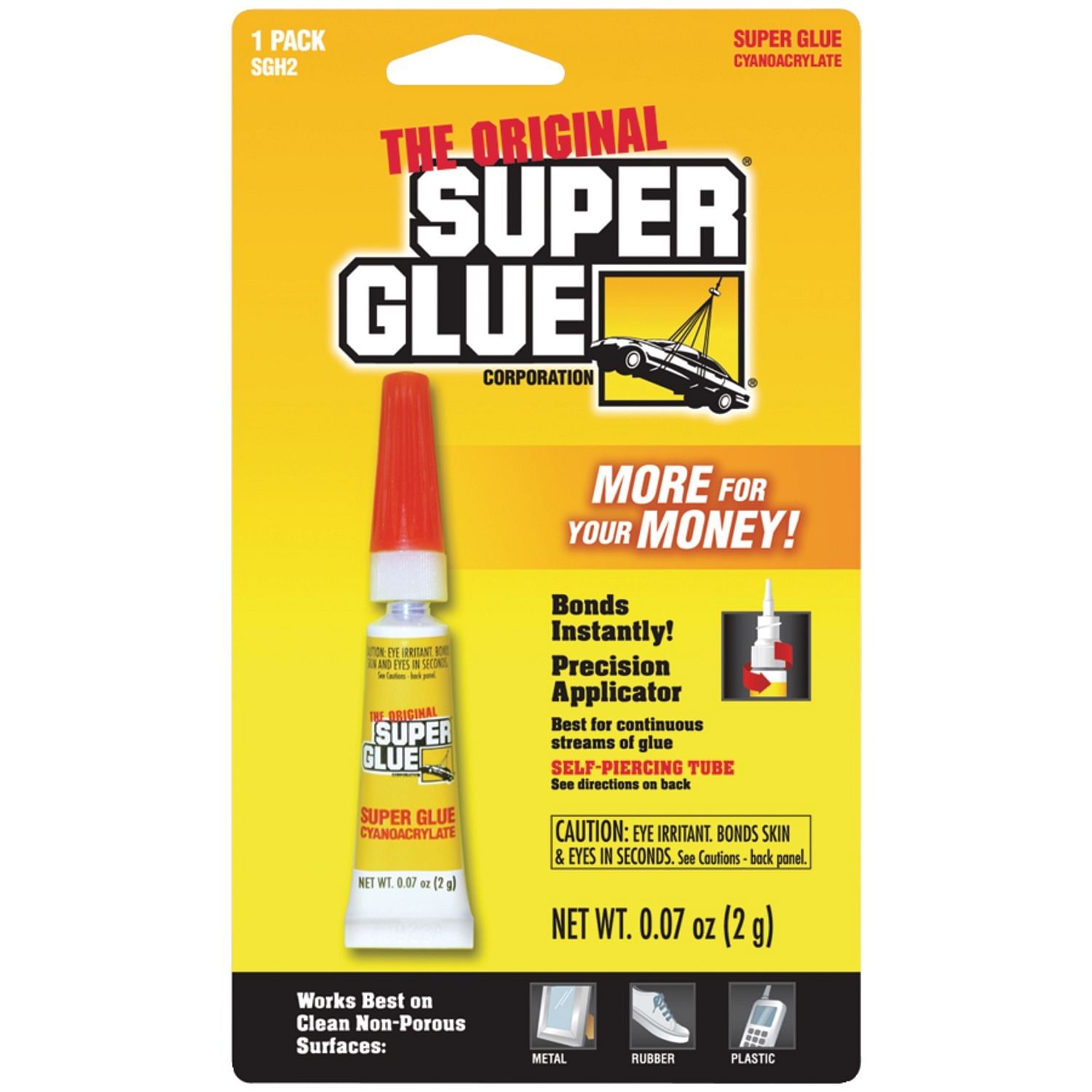 15175-12 SUPER GLUE Instant Adhesive Single Use Super Glue Mini Tubes, 5 pk