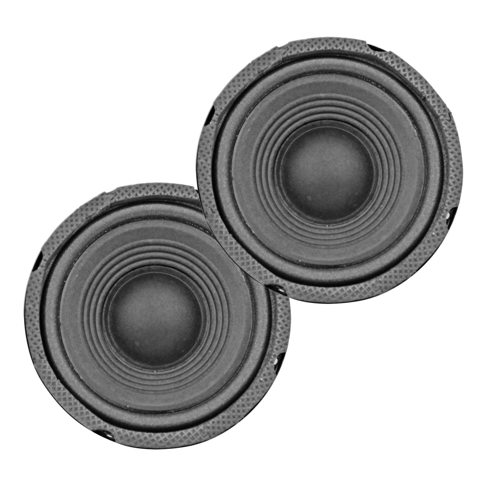 5 Core 5" Inch Mid Range Speaker System for Car 2 Pack Black Pro Series 200W Speakers 4 Ohm, 20W RMS and 30 oz Magnet Car Replacement Speakers - CS-05 MR Pair