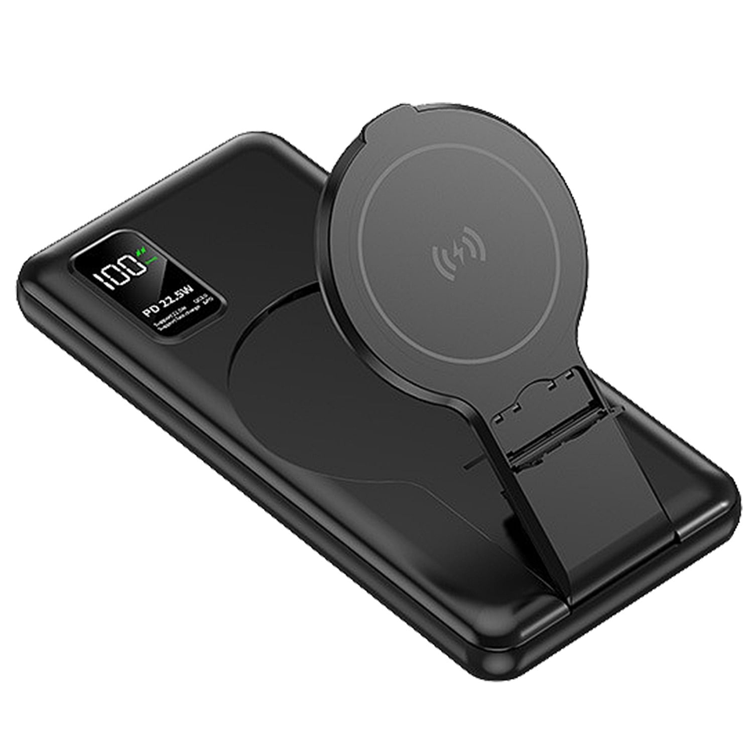 Wireless Power Bank Foldable 10000mAh Wireless Portable Charger 22.5W Fast Charging 15W Wireless Charging External Battery Pack Fit for iPhone 14 13 13Pro Max 12 Pro Max Series