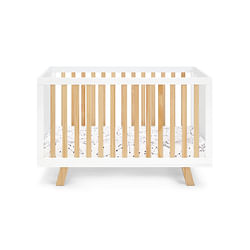 Category: Dropship Baby & Toddler, SKU #D0100HX3QI6, Title: Livia 3-in-1 Convertible Island Crib White/Natural