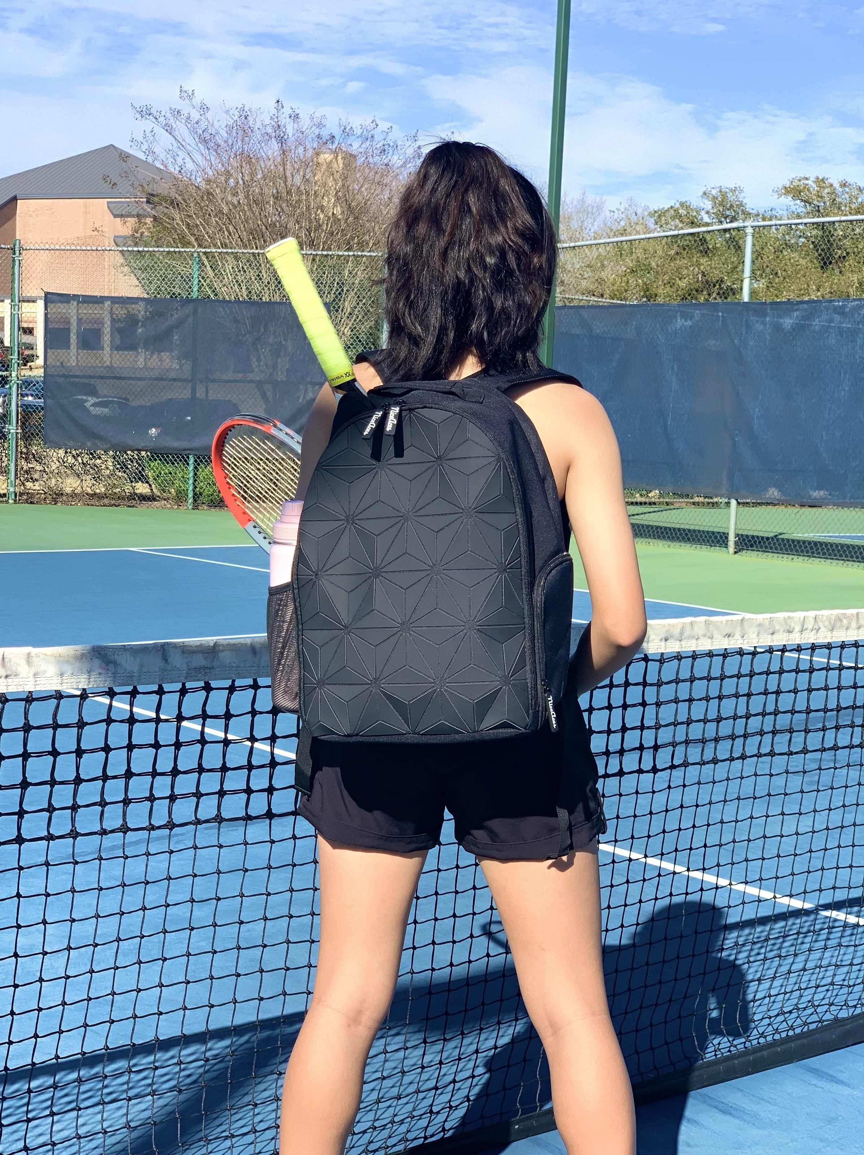 Cool Design Bag; Best For Tennis Backpack; Pickleball Bag; School Backpack; Gym Bag and Travel Backpack; Separated Fit 2 Rackets