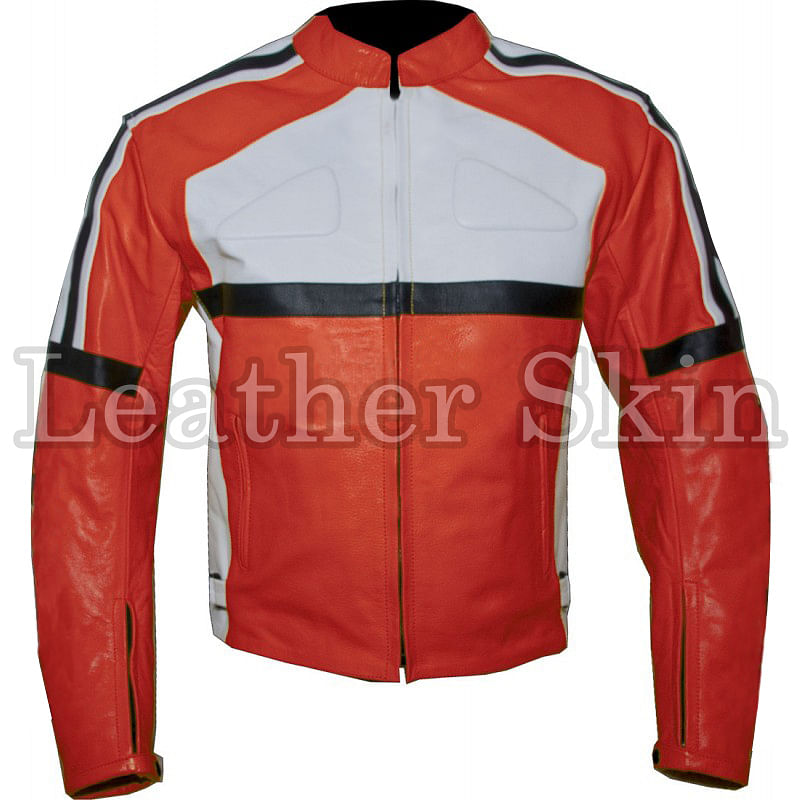 Orange Leather Jacket