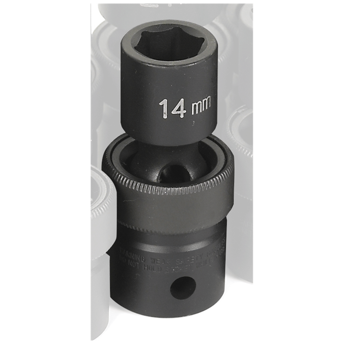Grey Pneumatic 1/2" Drive x 14mm Standard Universal Socket