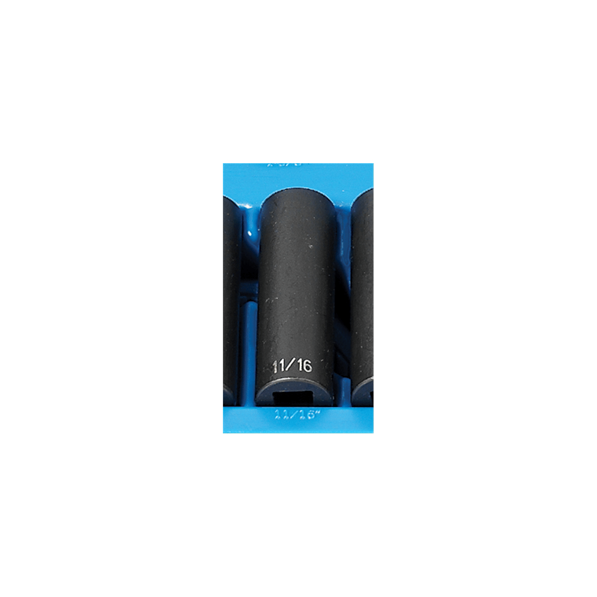 Grey Pneumatic 1/2" Drive x 11/16" Deep - 12 Point Socket