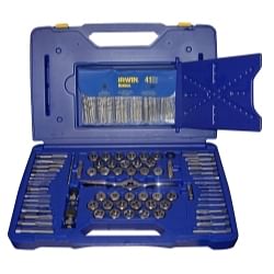 Category: Dropship Tools & Hardware, SKU #HAN1813817, Title: 116 PIECE TAP/DIE/DRILL DELUXE SET w/PTS HANDLE