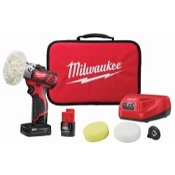 Category: Dropship Tools & Hardware, SKU #MLW2438-22X, Title: M12 CORDLESS VARIABLE SPEED POLISHER SANDER 5-PC ACCESSORY KIT