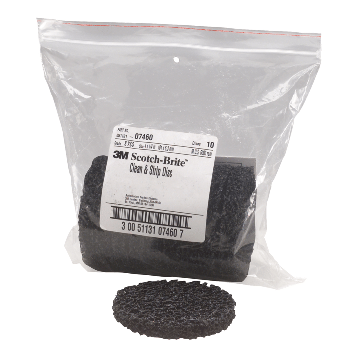 3m disc clean and strip 4in x 1/4 10pk