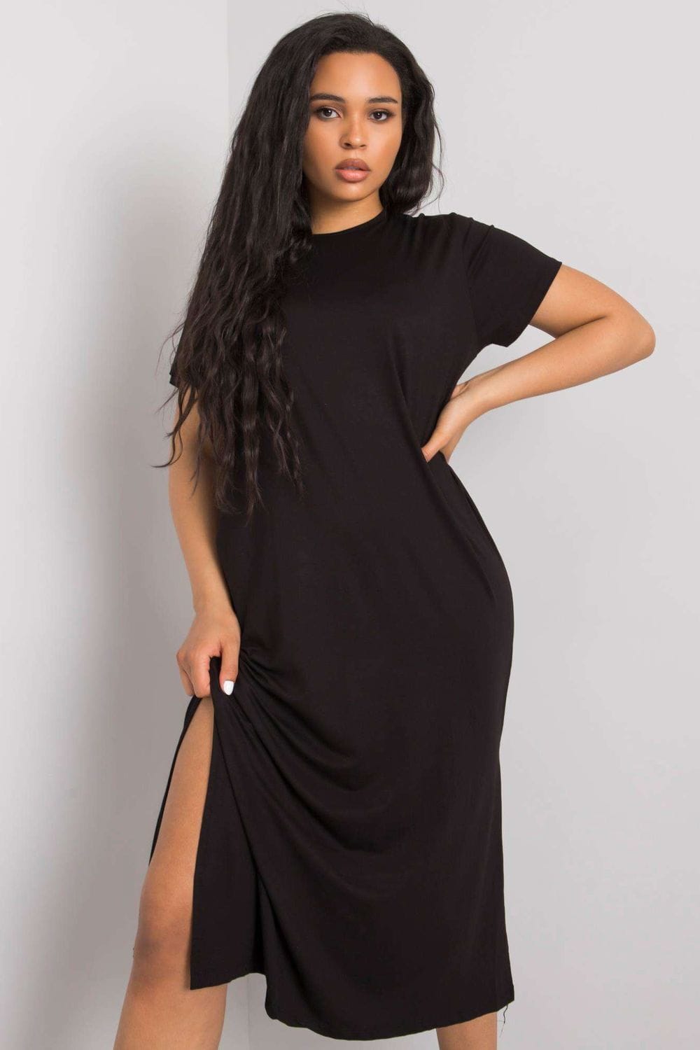 black - Plus size dress model 166013 BFG