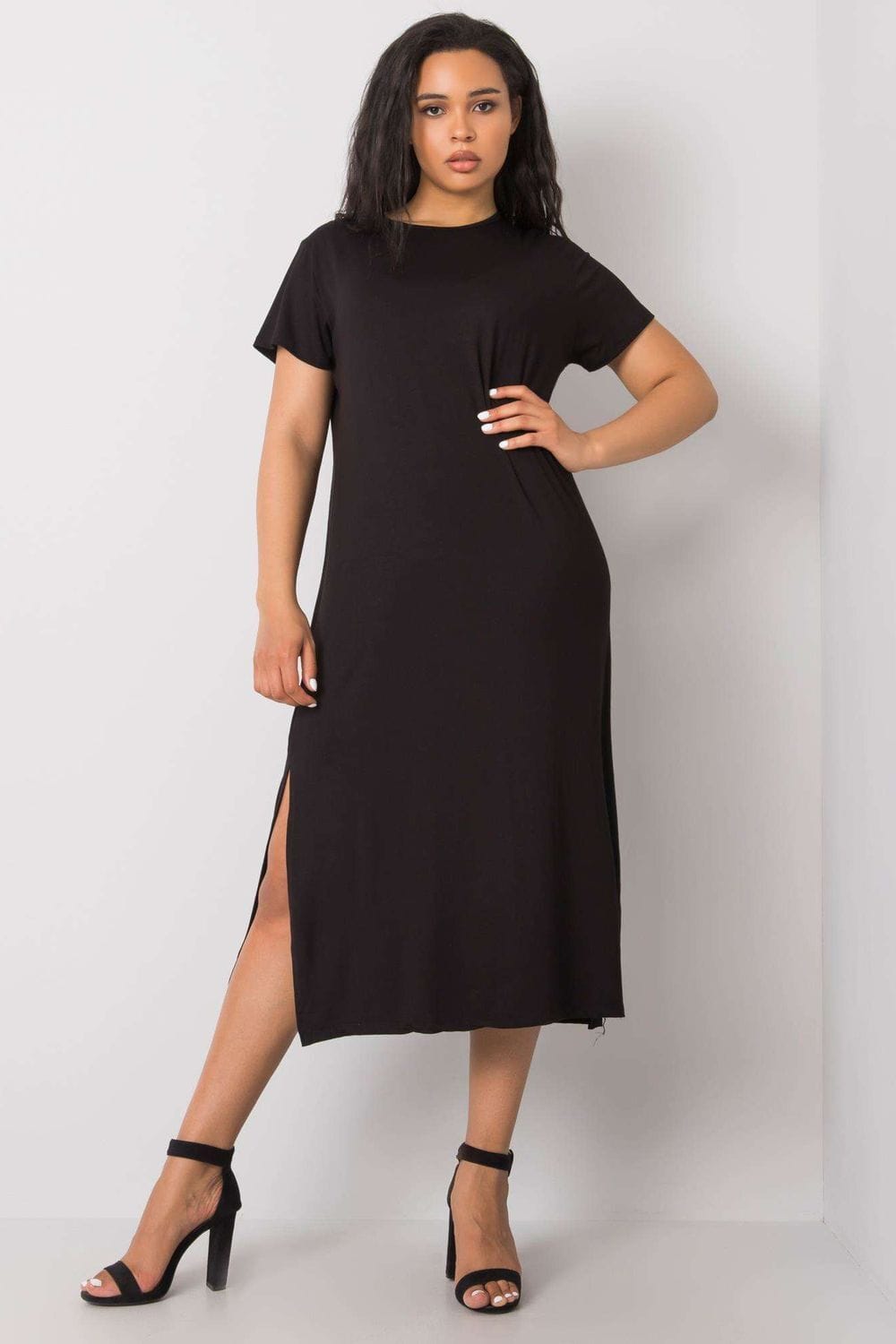 black - Plus size dress model 166013 BFG - Image 2