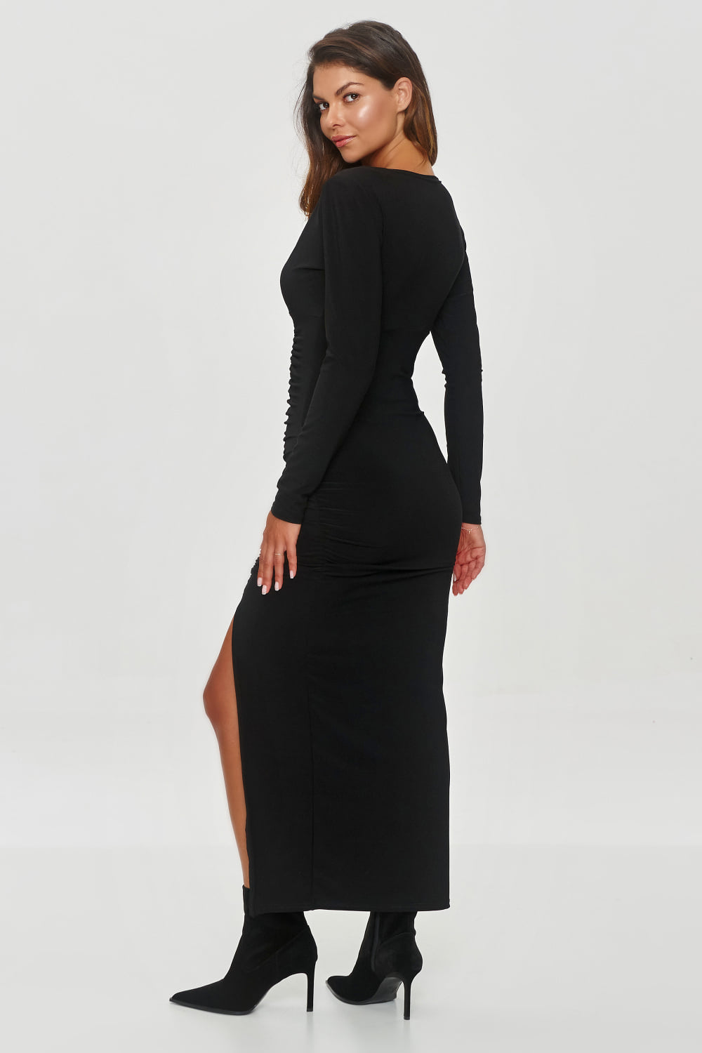 black - Evening dress model 202968 Makadamia - Image 2