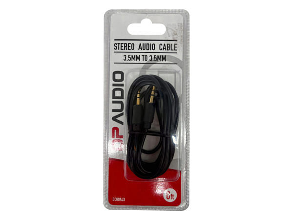 DP Audio 6 Foot 35mm Stereo Auxiliary Audio Cable DP Audio 6 Foot 35mm Stereo Auxiliary Audio Cable ( Case of 60 )