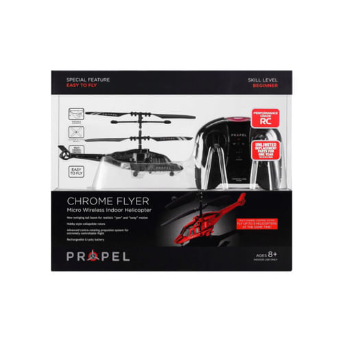 Chrome Flyer Black Helicopter Drone With Remote ( Case of 2)