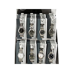 Category: Dropship Watches, SKU #OL936-40, Title: Men's Metal Watch Countertop Display ( Case of 40 )