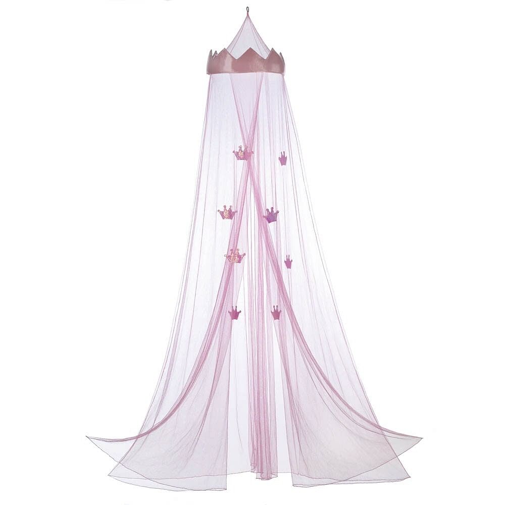 Pink Princess Crown Bed Canopy