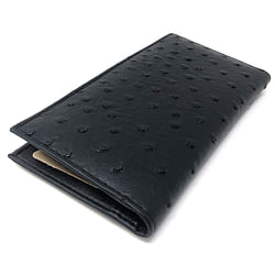 Category: Dropship Gifts, SKU #OS-811, Title: Ostrich Checkbook Handcrafted Wallet