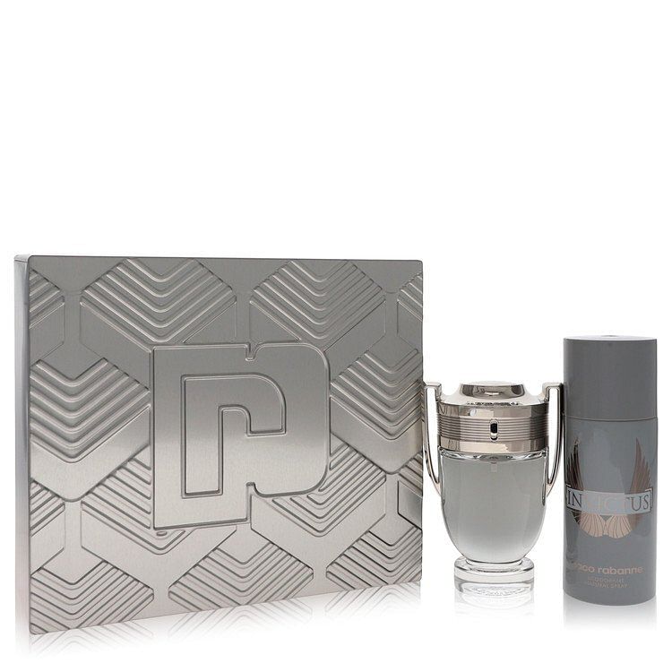 Invictus by Paco Rabanne Gift Set — 3.4 oz Eau De Toilette Spray + 5.1 oz Deodorant Spray (Men)