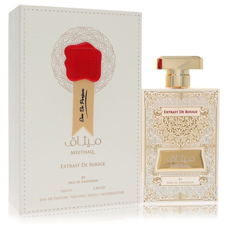 Ard Al Zaafaran Meethaq Extrait De Rouge by Al Zaafaran Eau De Parfum Spray (Unisex) 3.4 oz (Men) Ard Al Zaafaran Meethaq Extrait De Rouge by Al Zaafaran Eau De Parfum Spray (Unisex) 3.4 oz (Men)