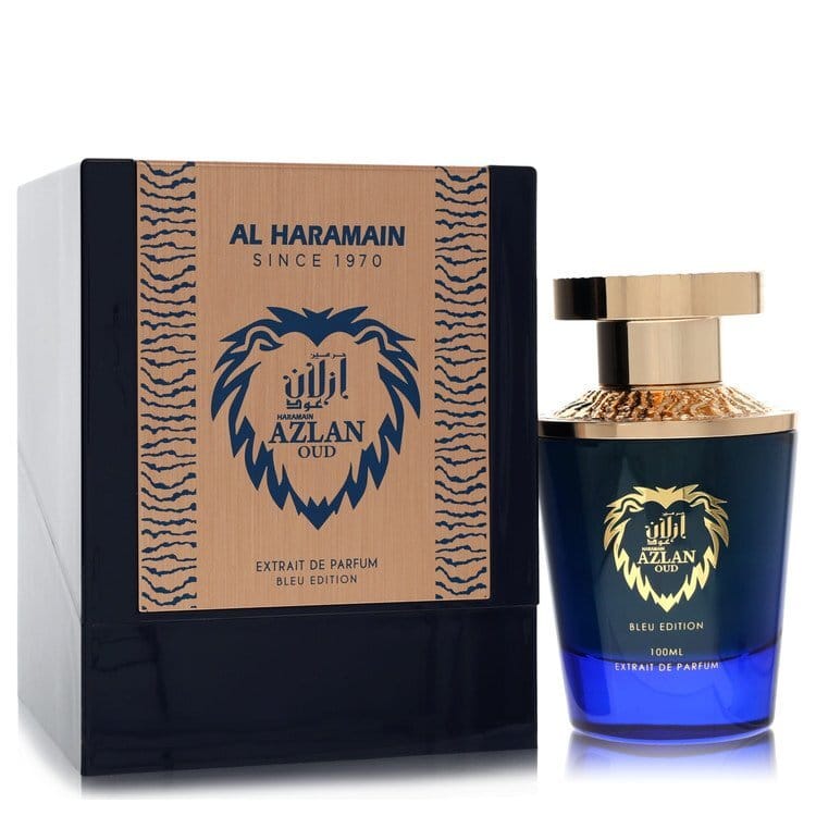 Al Haramain Azlan Oud Bleu by Al Haramain Extrait De Parfum Spray 3.33 oz (Men)