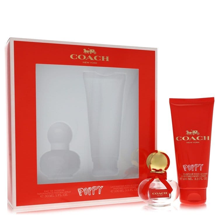 Coach Poppy by Coach Gift Set — 1 oz Eau De Parfum Spray + 3.3 oz Body Lotion (Women)