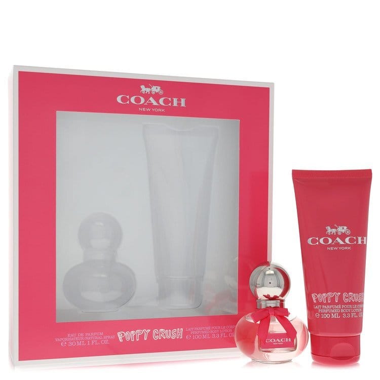 Coach Poppy Crush by Coach Gift Set — 1 oz Eau De Parfum Spray + 3.3 oz Body Lotion (Women)