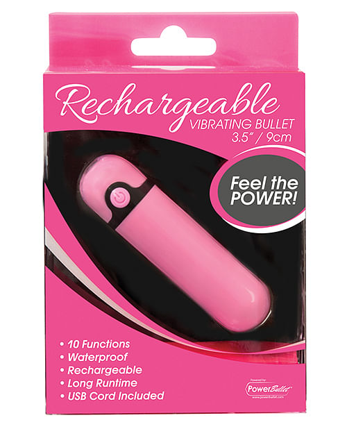 Simple And True Rechargeable Vibrating Bullet Pink