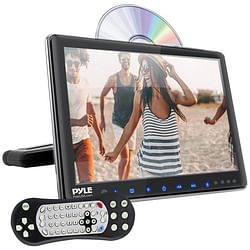 Category: Dropship Automotive & Motorcycle, SKU #RA50516, Title: Pyle 9.4" Lcd Universal Headrest Monitor With Dvd And Cd Player & Ir & Fm Transmitters (pack of 1 Ea)